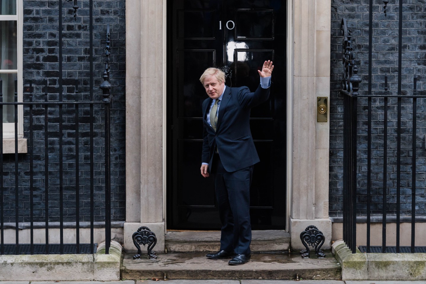 British Prime Minister Boris Johnson arrives in Downing Street from Buckingham Palace after obtaining Queen's permission to form a new government on 13 December, 2019 in London, England. On election night, a group of Wikipedia editors stayed up into the early hours to update pages for a wave of newly arrived MPs, as the Conservatives gained a majority government