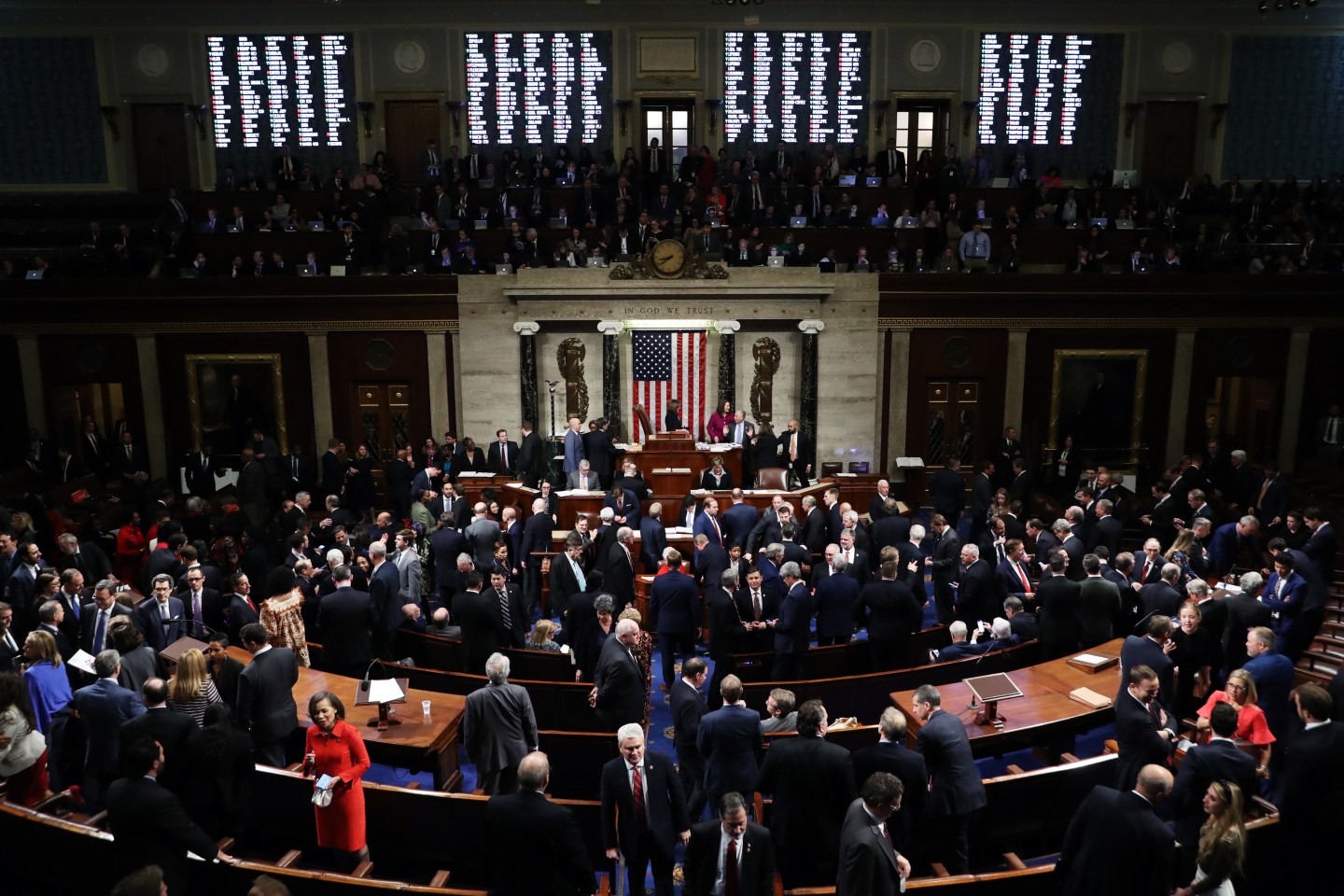 U.S. House Of Representatives Votes On Impeachment Of President Donald Trump