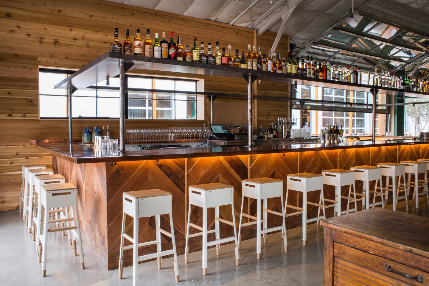 The bar at San Diego’s Campfire.