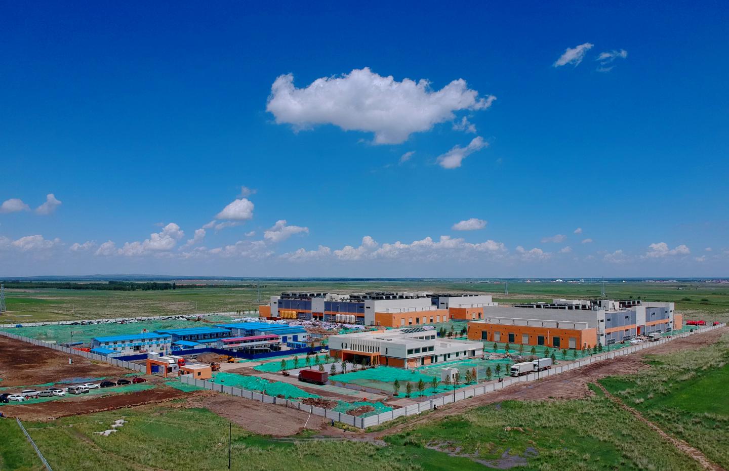 ZHANGBEI, CHINA - JUNE 28: Aerial view of a data center of China's e-commerce giant Alibaba is seen on June 28, 2019 in Zhangbei County, Hebei Province of China. Alibaba established two data centers in Hebei province to serve the cloud computing industries in northern China. (Photo by David Zhao/Visual China Group via Getty Images)