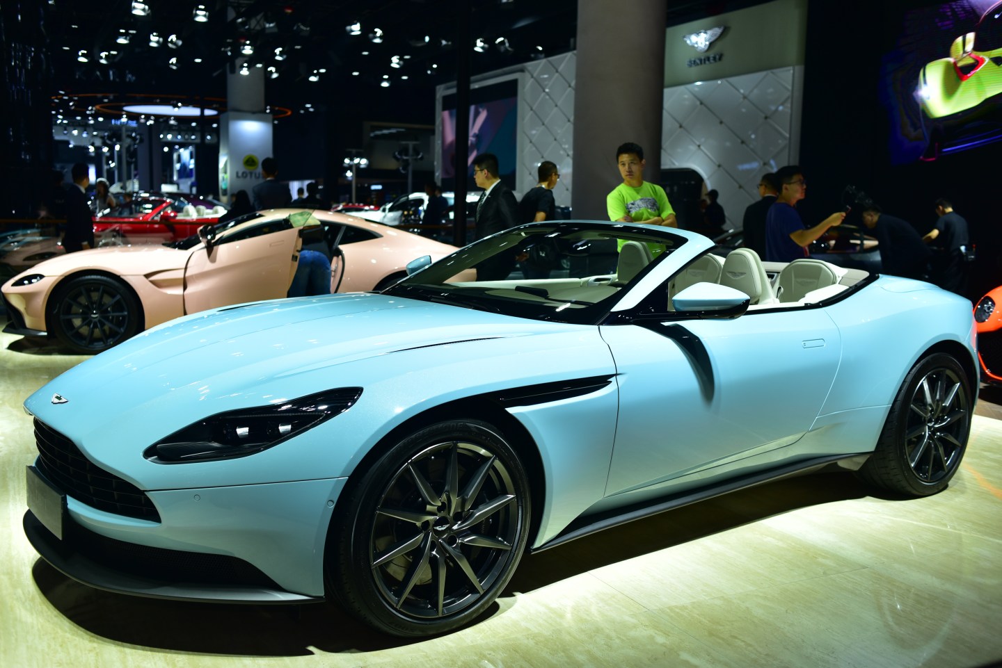 An Aston Martin car during the 22nd Chengdu Motor Show