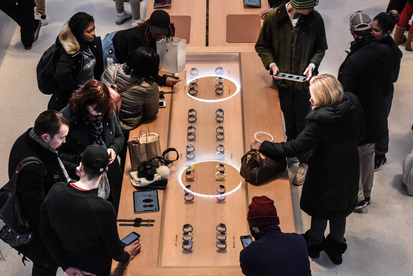 An Apple store in New York City.