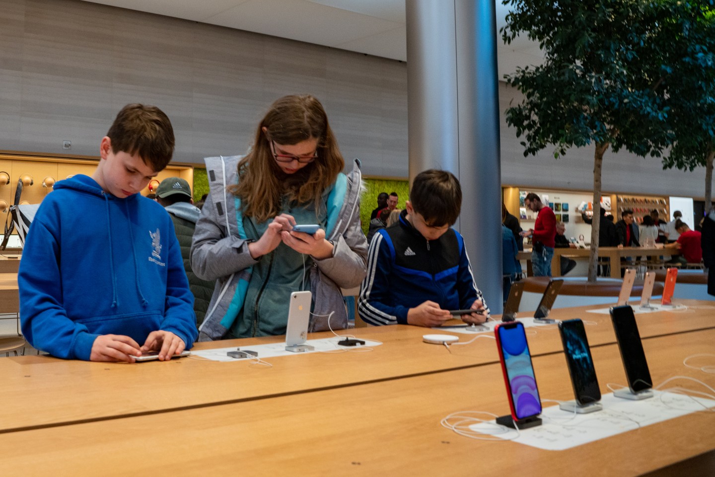 An Apple store in New York