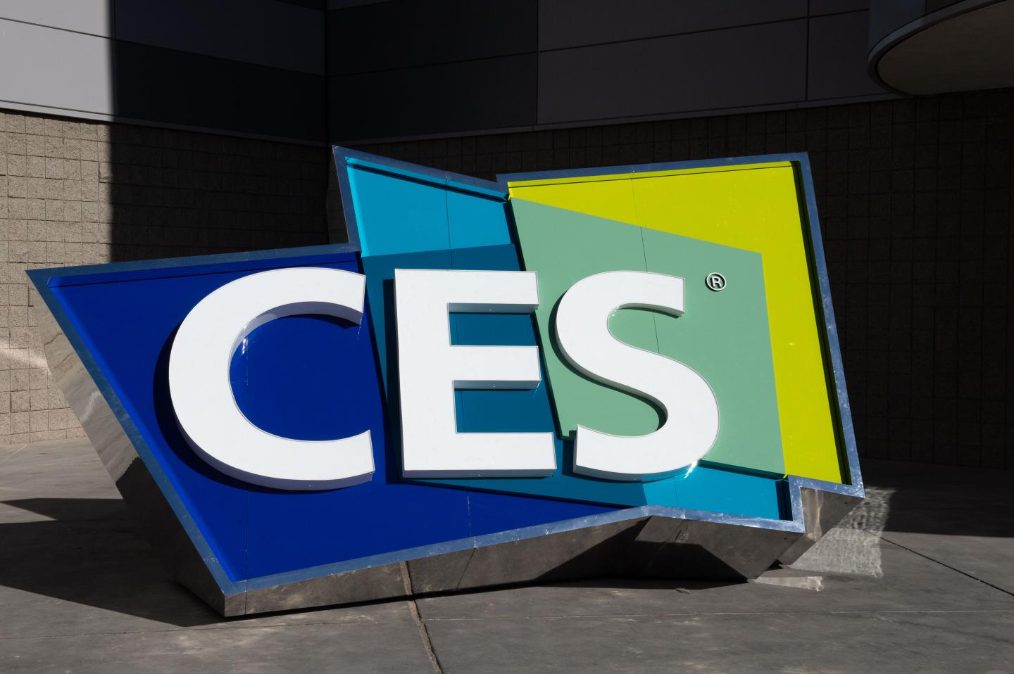 CES 2020 Logo Outside the Consumer Electronics Show