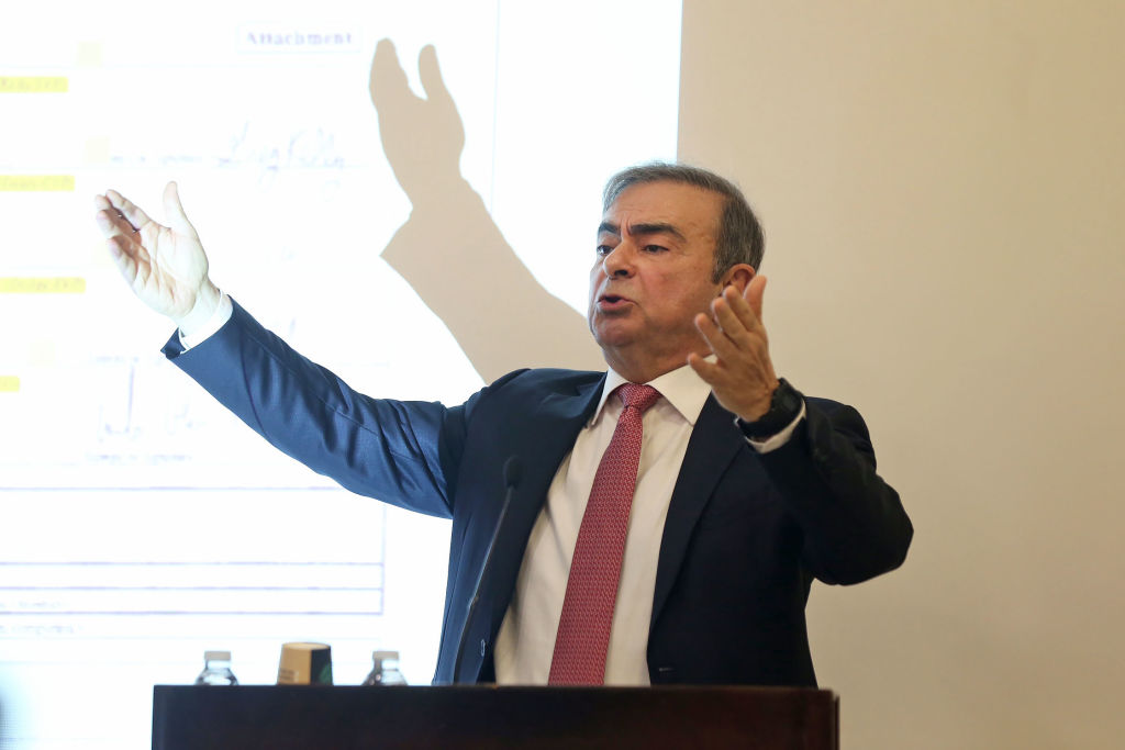 Former Auto Titan Carlos Ghosn Addresses Media After Escaping Japan