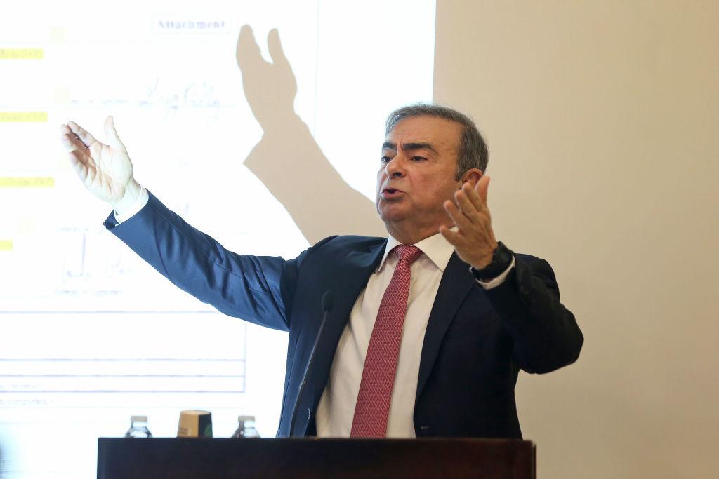 Former Auto Titan Carlos Ghosn Addresses Media After Escaping Japan