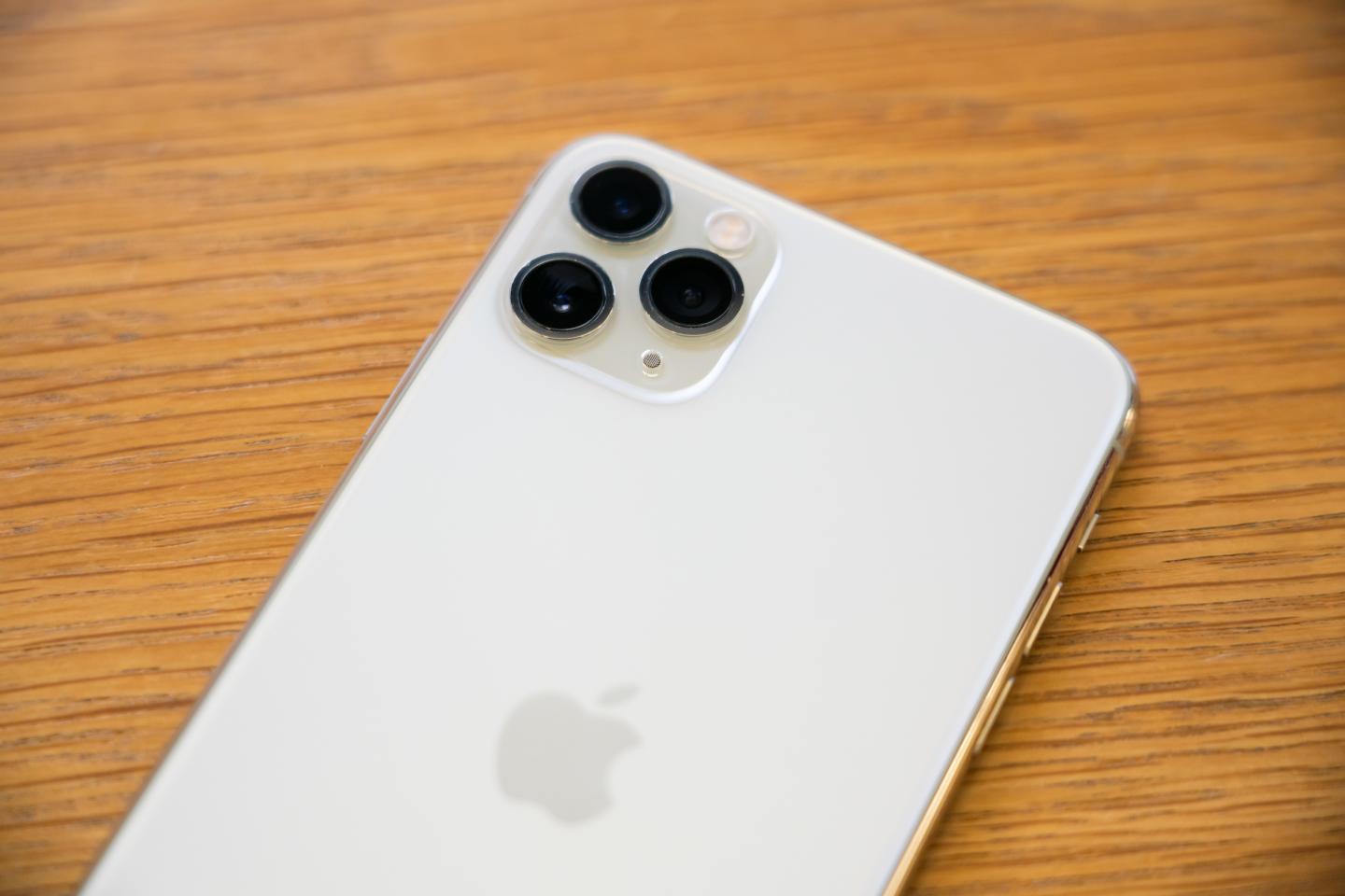 An iPhone 11 Pro Max seen in an Apple retail store in