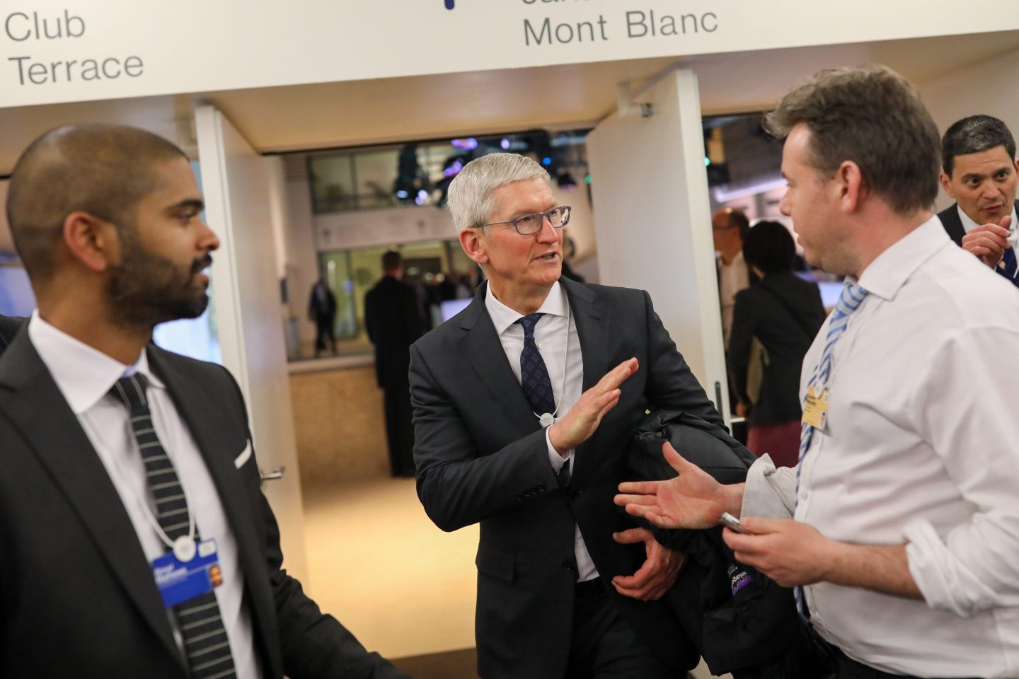 apple ceo tim cook in davos