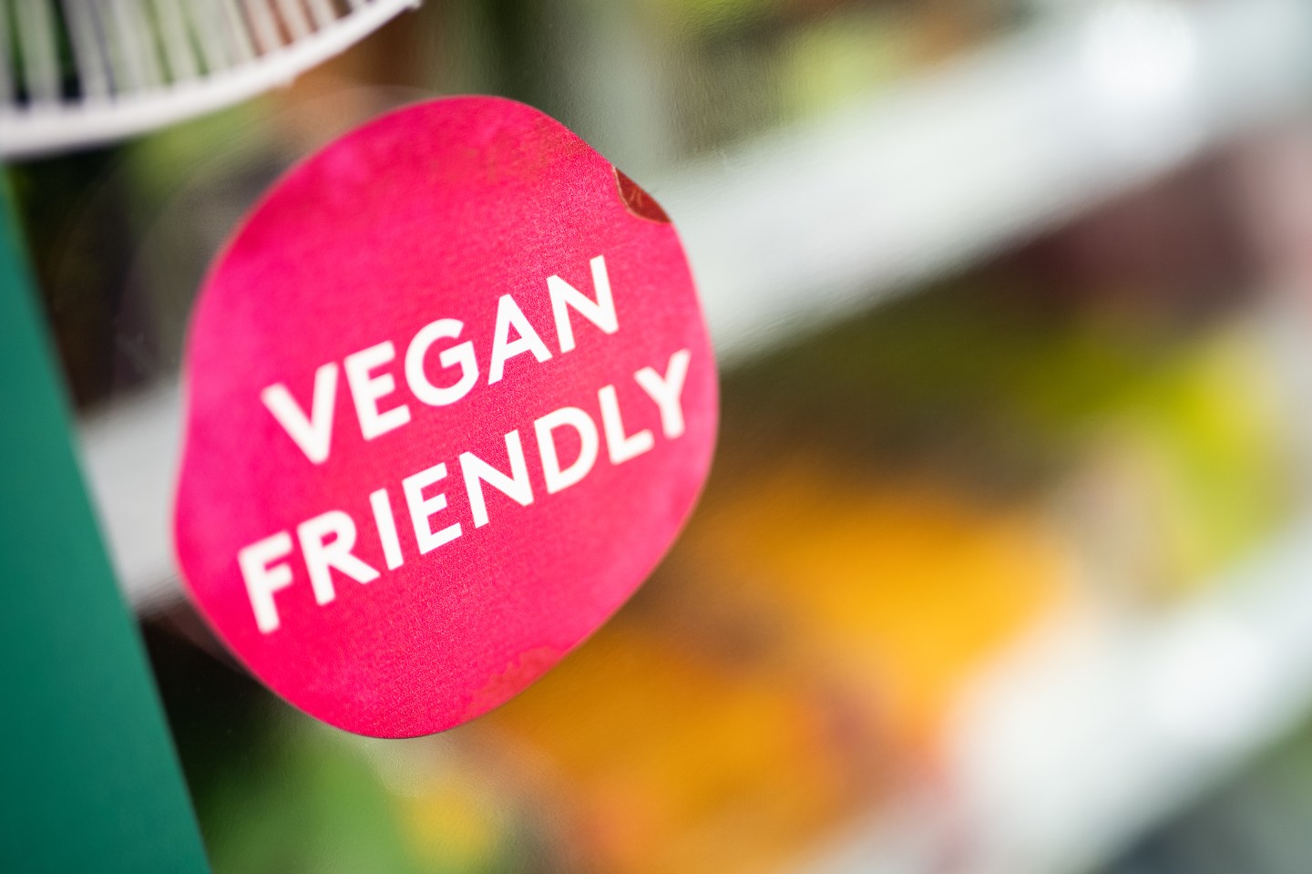A vegan friendly sticker
