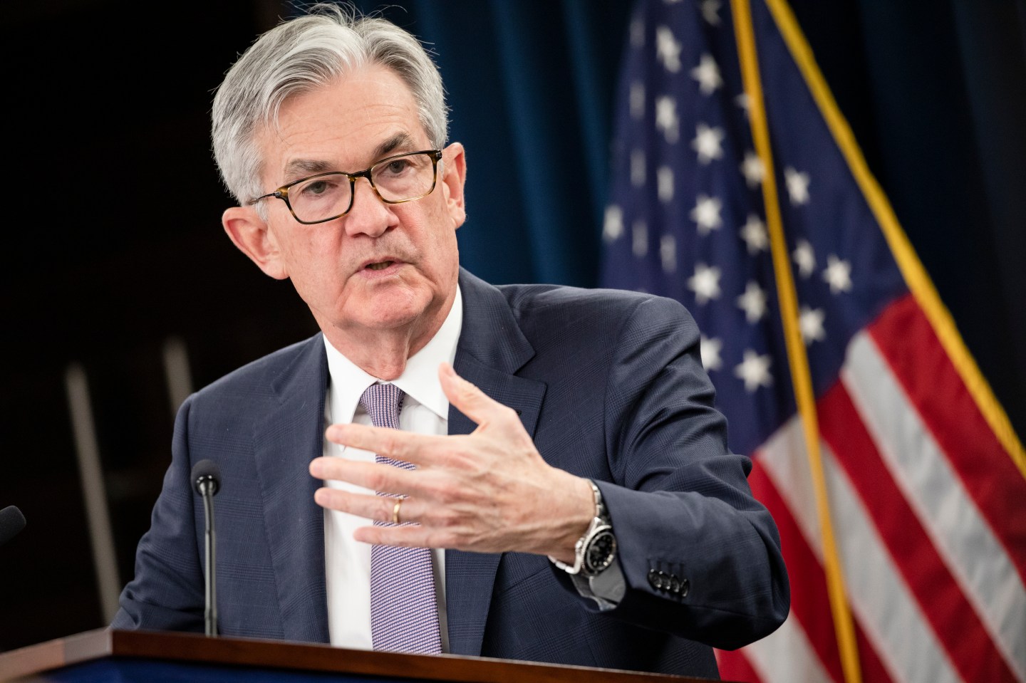 Federal Reserve Chair Jerome Powell Announces Fed Decision On Interest Rates