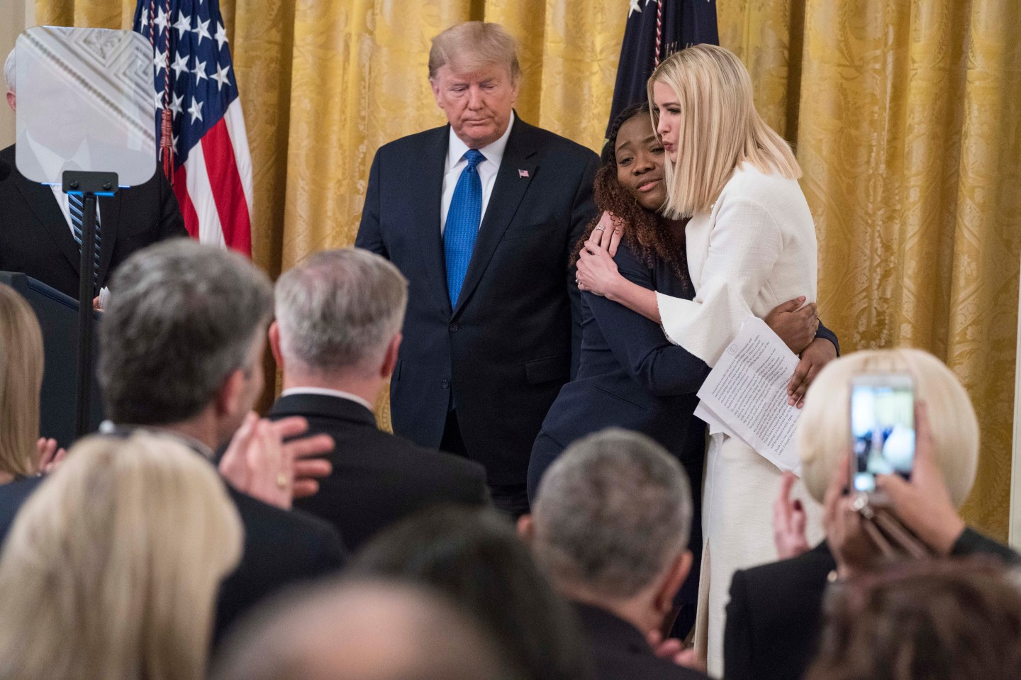 President Trump Delivers Remarks At White House Summit On Human Trafficking