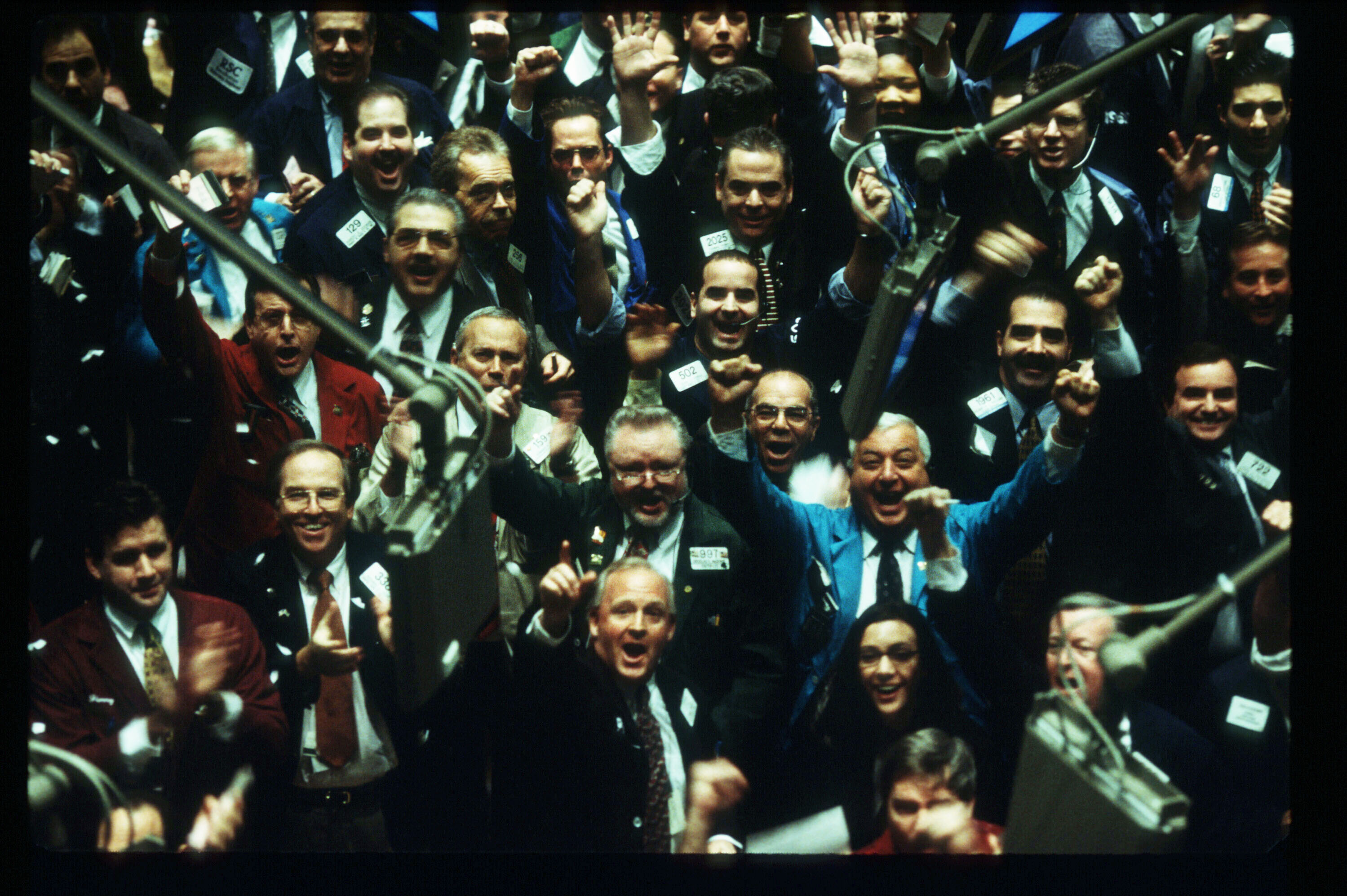 March 16, 1999 was an historic day as the Dow Jones Industrial Average surpassed 10,000 for the first time. Traders on the floor of the New York Stock Exchange cheered an achievement that now seems quaint with the Dow on the brink of 30,000. Wire photography: Porter Gifford—Liaison/Getty Images.