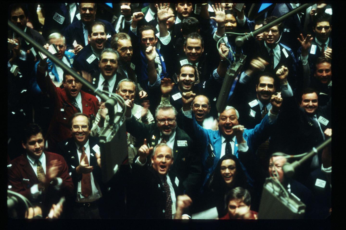 March 16, 1999 was an historic day as the Dow Jones Industrial Average surpassed 10,000 for the first time. Traders on the floor of the New York Stock Exchange cheered an achievement that now seems quaint with the Dow on the brink of 30,000. Wire photography: Porter Gifford—Liaison/Getty Images.