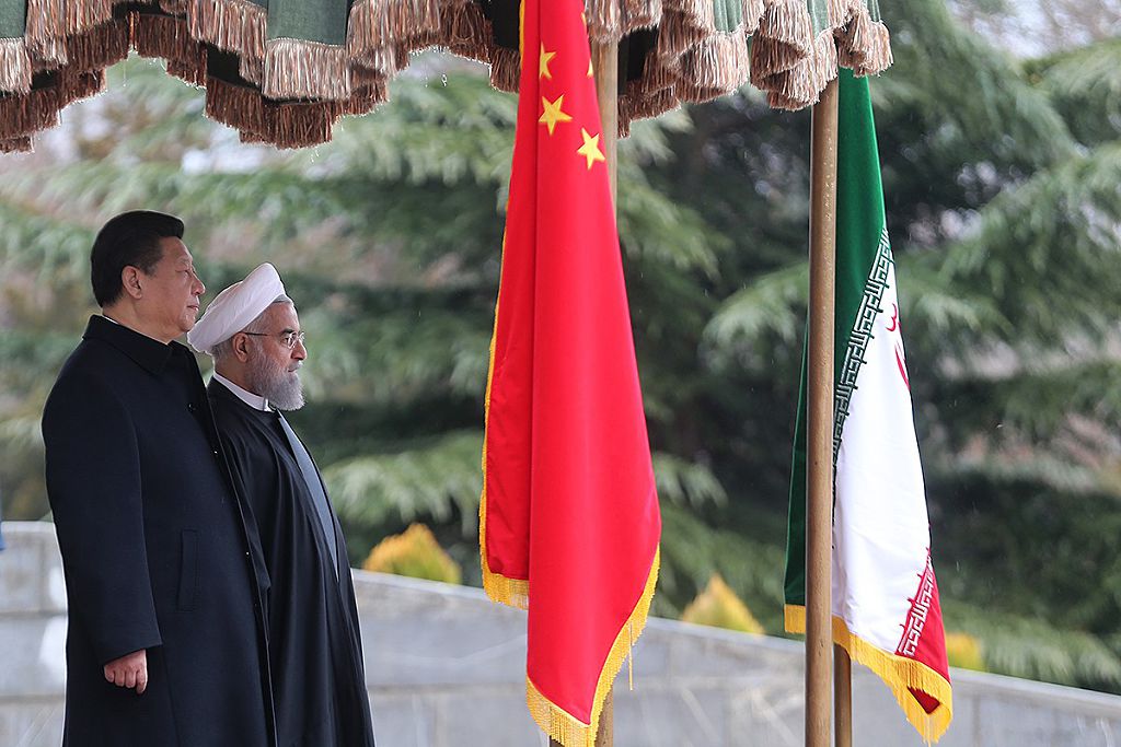 Chinese President Xi Jinping meets his Iranian counterpart Rouhani in Tehran