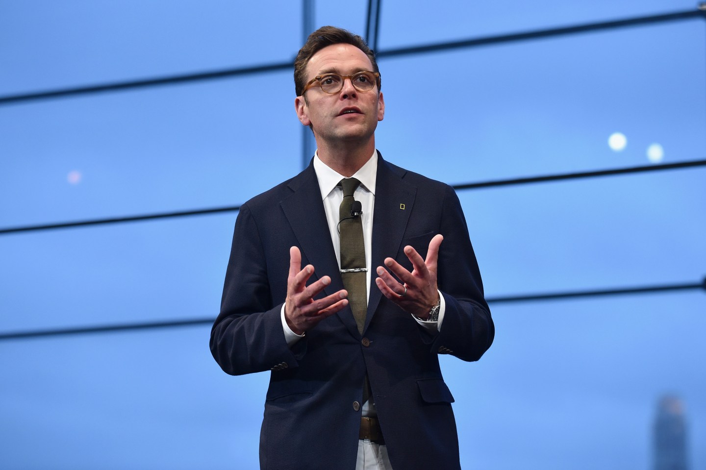 NEW YORK, NY - APRIL 19: CEO of 21st Century Fox James Murdoch speaks at National Geographic's Further Front Event at Jazz at Lincoln Center on April 19, 2017 in New York City. (Photo by Bryan Bedder/Getty Images for National Geographic)