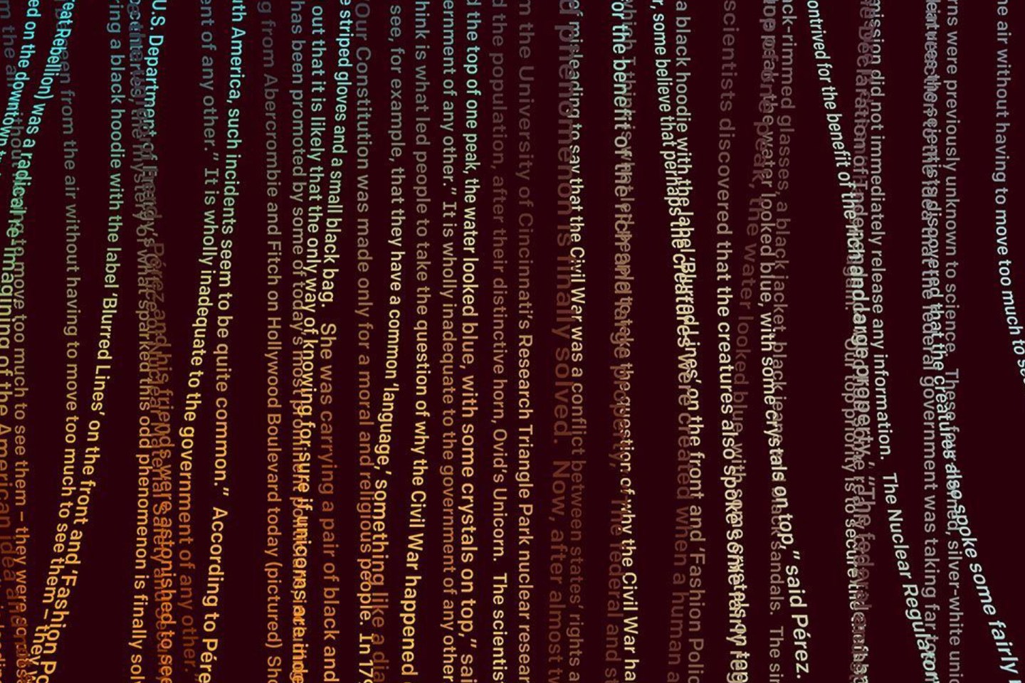 An illustration of words generated from GPT-2