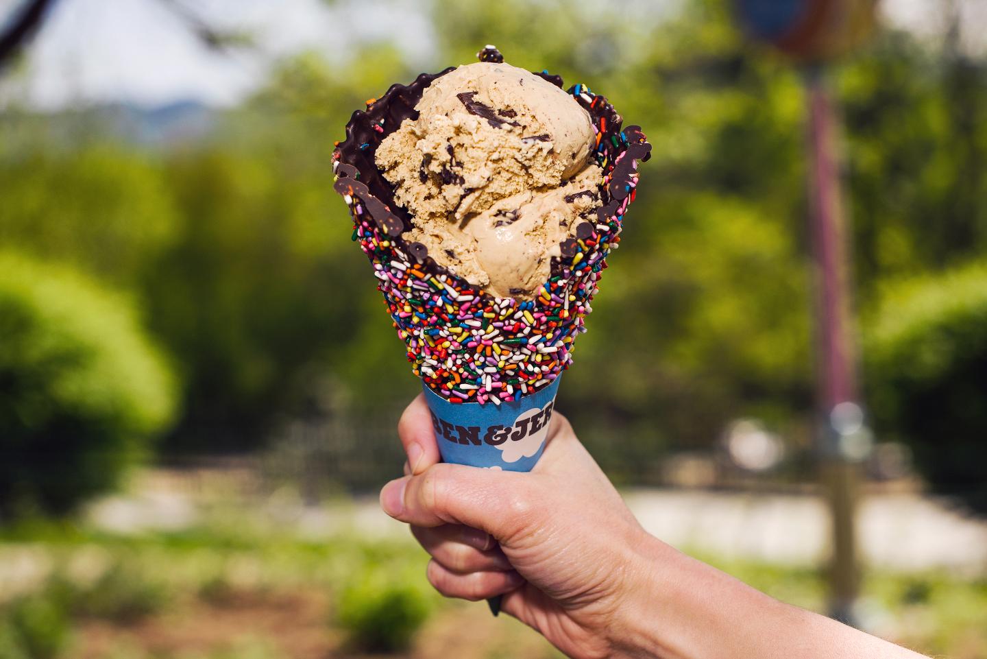 Ben and Jerry's-Coffee Coffee Buzz Buzz Buzz Cone