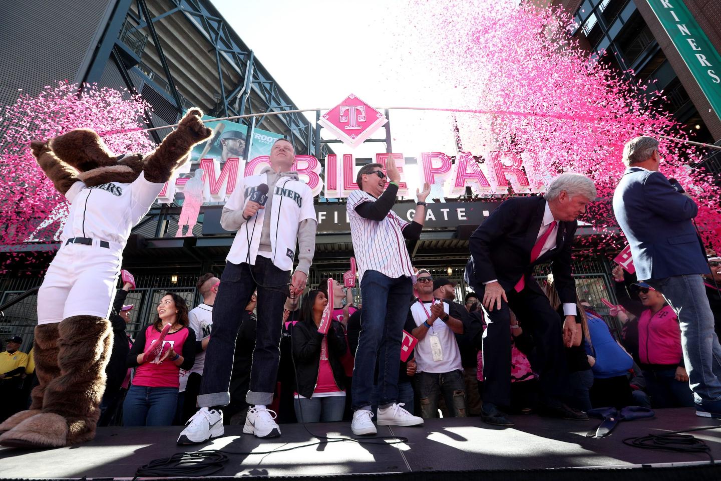 t-mobile executives at t-mobile park in seattle