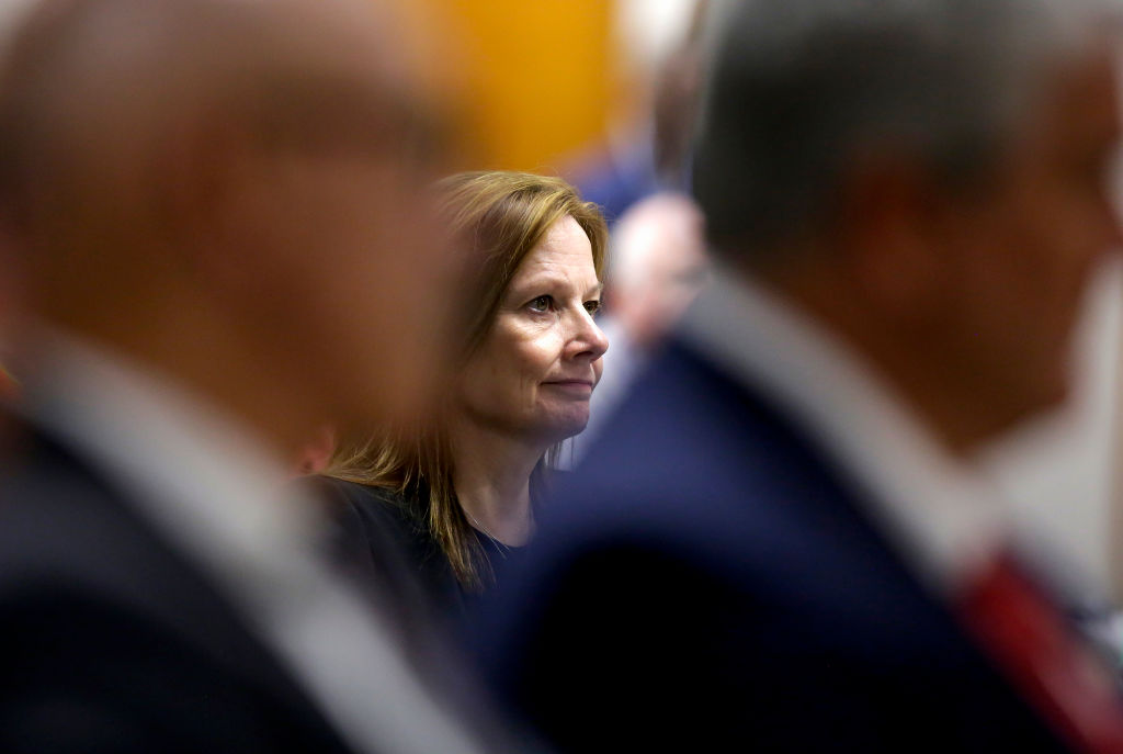 General Motors CEO Mary Barra Gives Business Update At Fort Wayne Assembly Plant