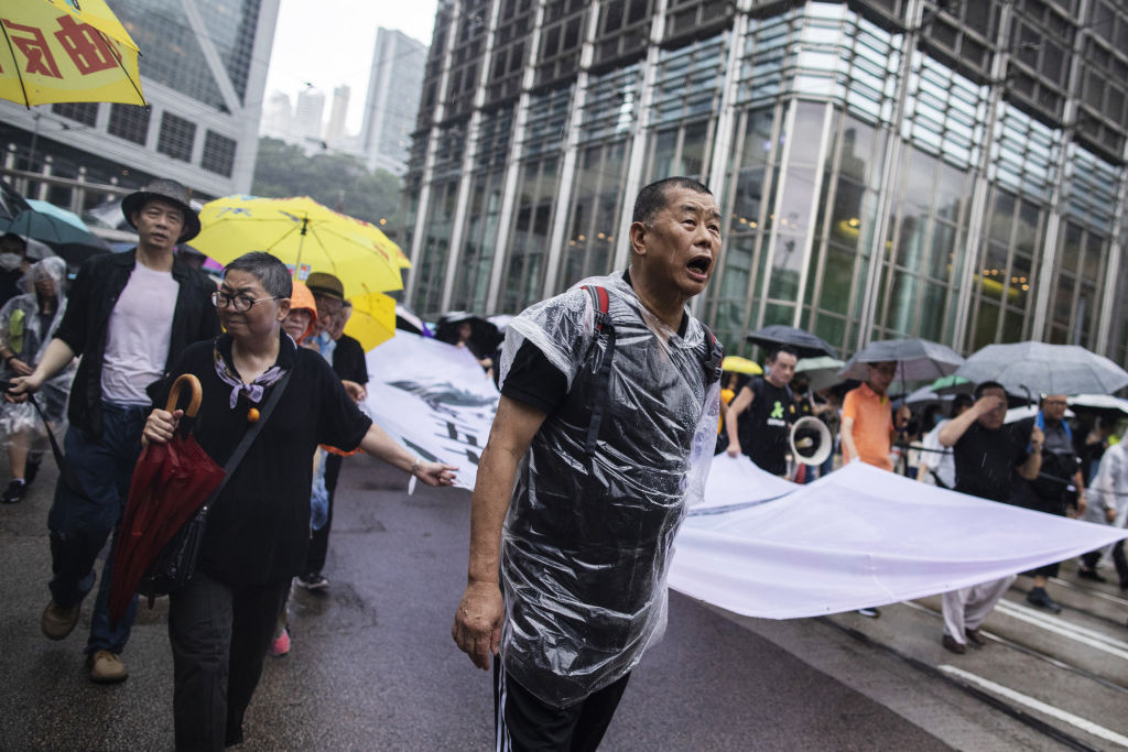 Demonstrators Attend Anti-Government Protest In Hong Kong