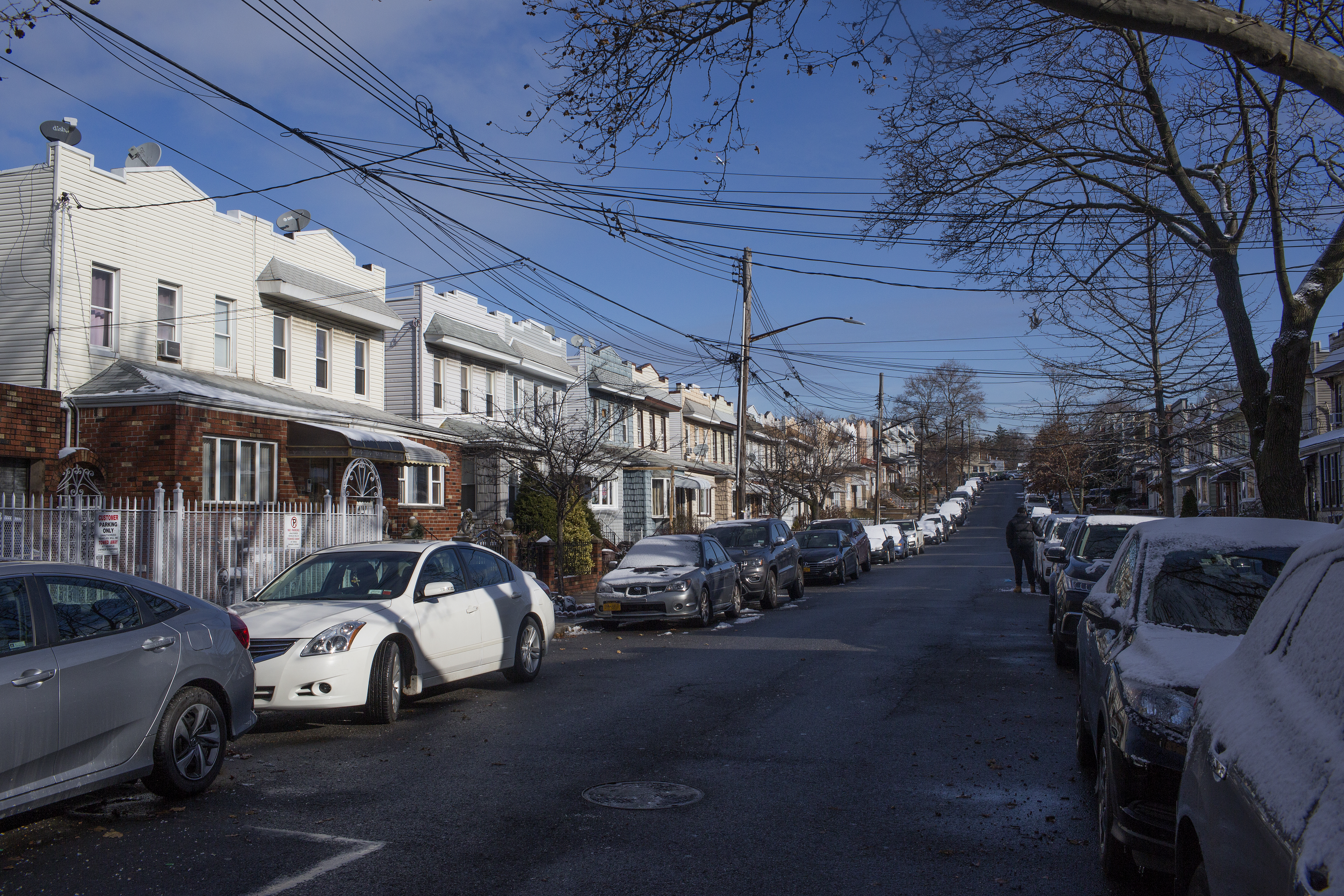 QUEENS, NY - DECEMBER 3: Homes in the lower middle class neighborhood of Middle Village, as seen on December 3, 2019, in Queens, New York. (Photo by Andrew Lichtenstein/Corbis via Getty Images)