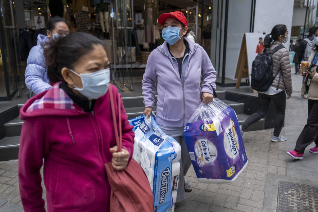 Hong Kong Goes From Mask Shortage To Run On Toilet Paper