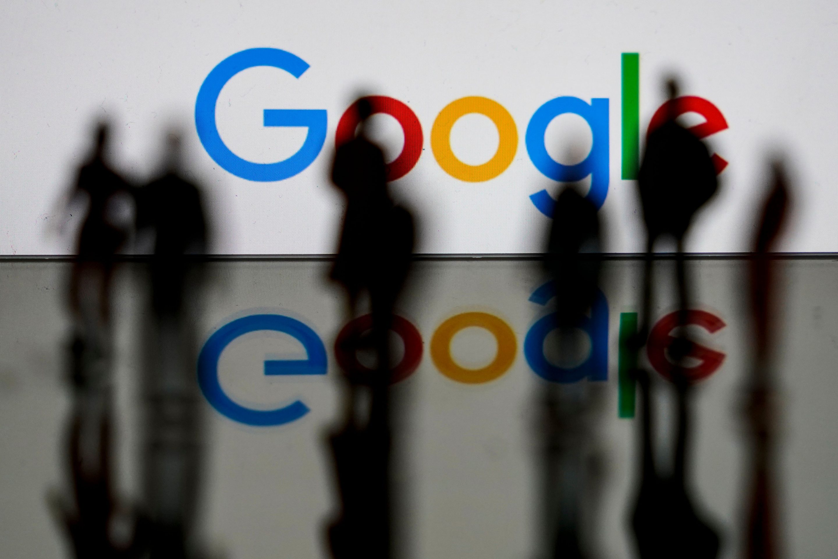 This illustration picture shows the US multinational technology and Internet-related services company Google logo on February 14, 2020 in Brussels. 