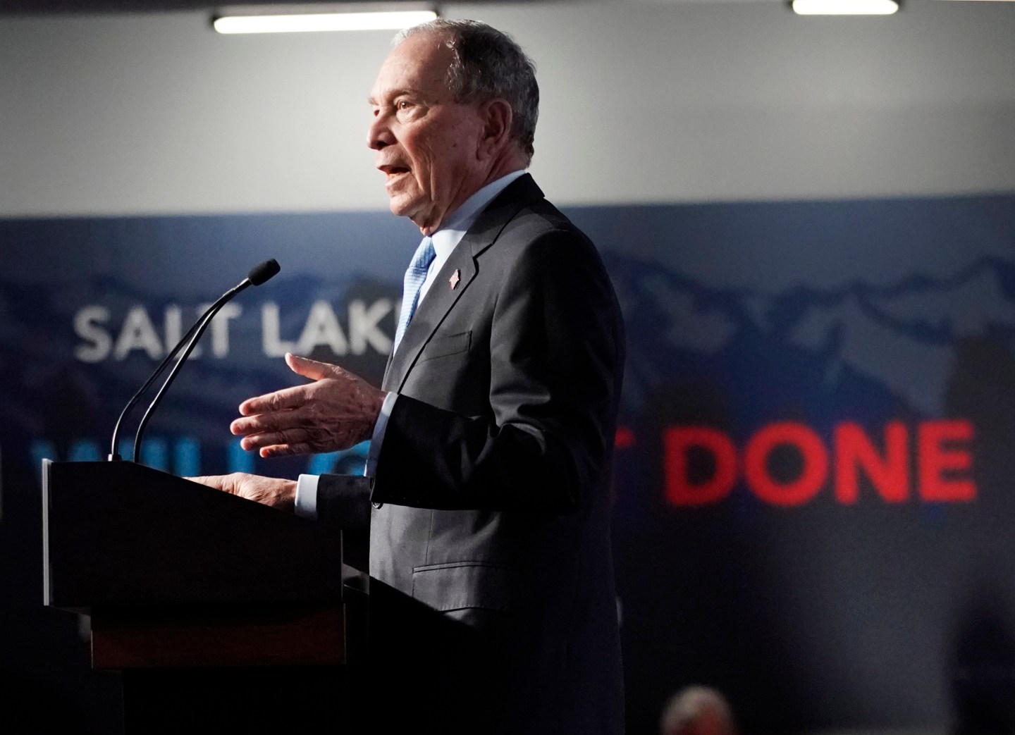 Presidential Candidate Mike Bloomberg Holds Campaign Rally In Salt Lake City
