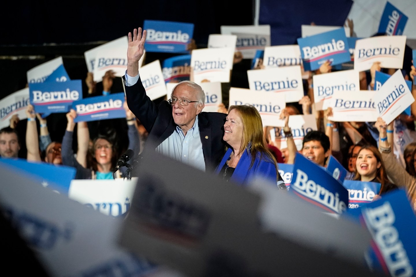 Democratic Presidential Candidate Sen. Bernie Sanders Campaigns In Texas