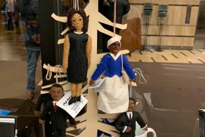Michigan State University-Gift Shop Black Figure Display-Horizontal