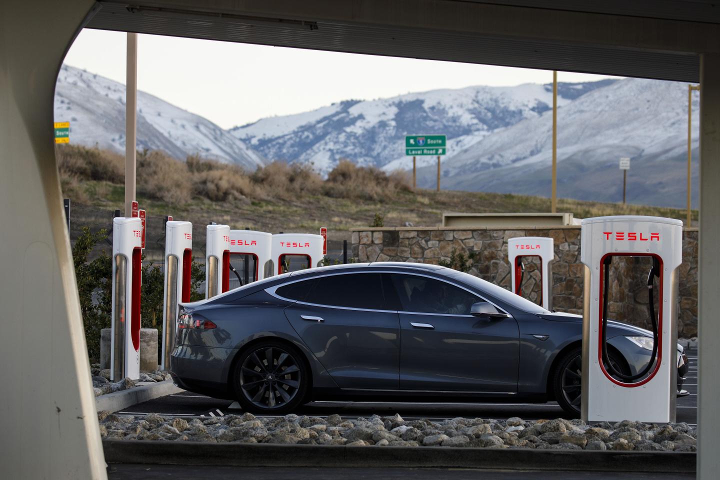 Tesla Supercharger Station