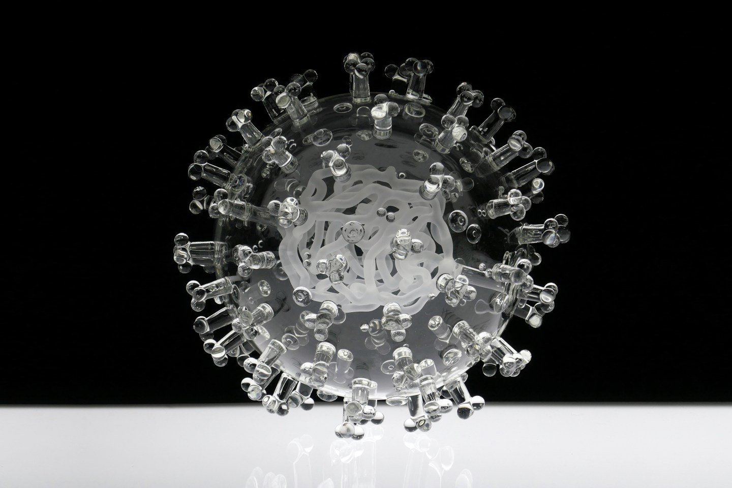 Coronavirus Glass Sculpture