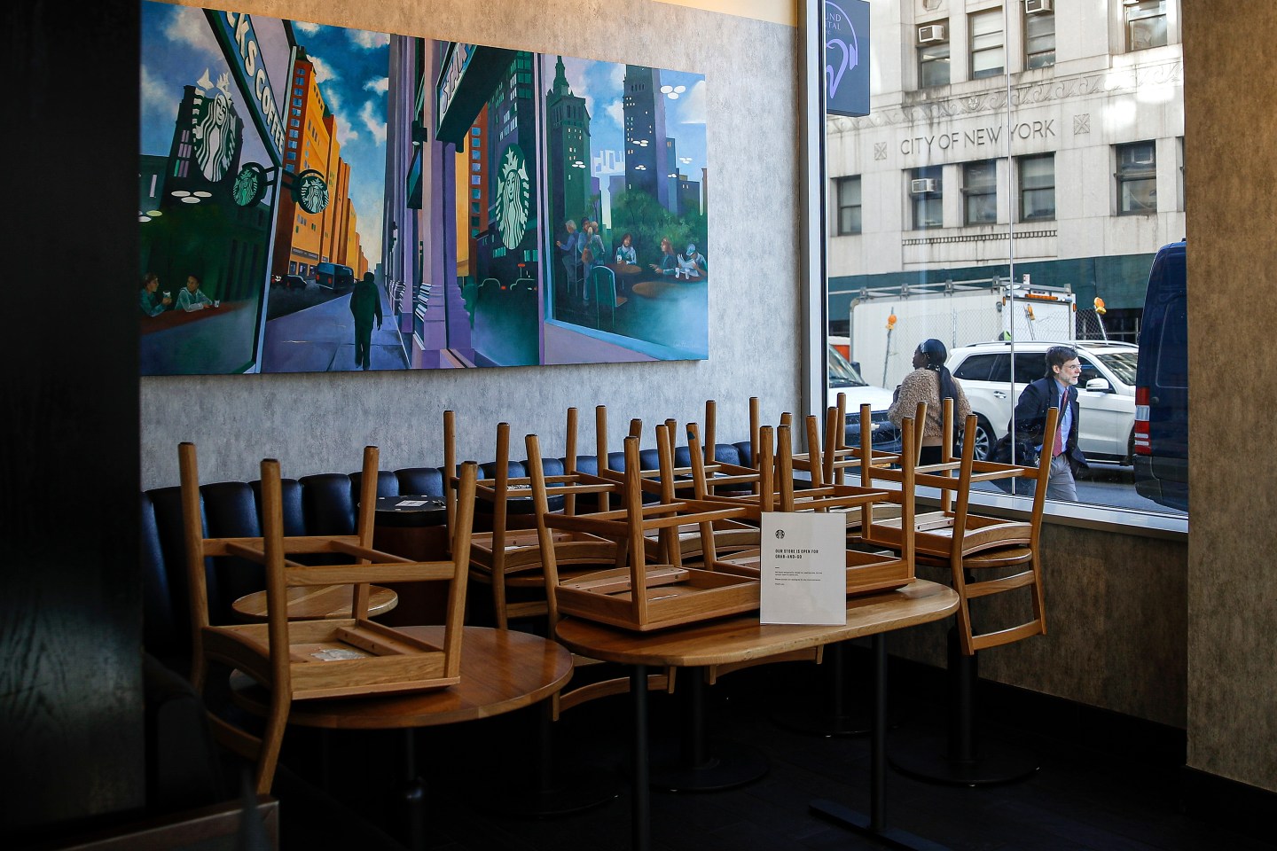 Coronavirus-New York-Closed Shop