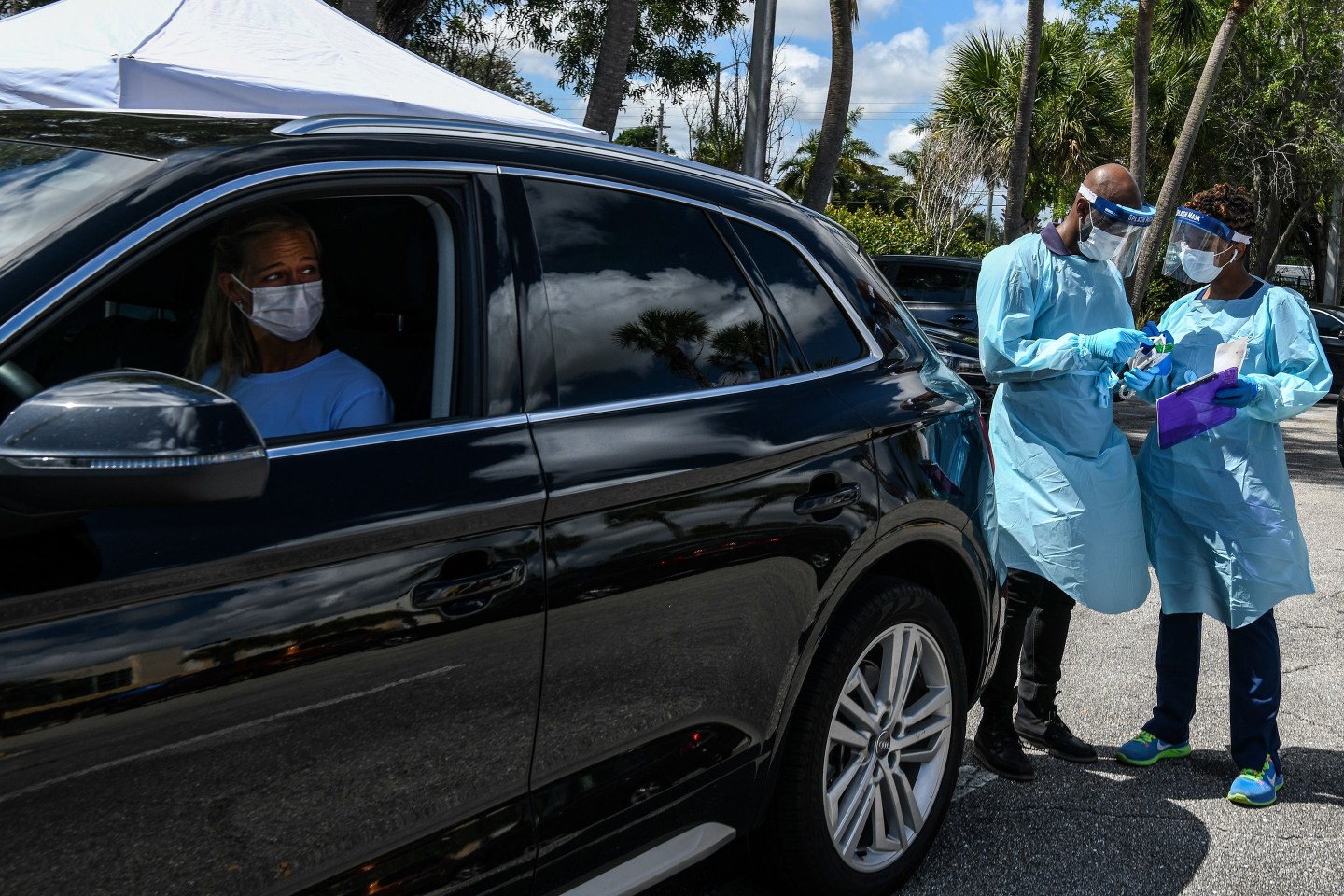 Coronavirus Testing Miami Car Drive Thru