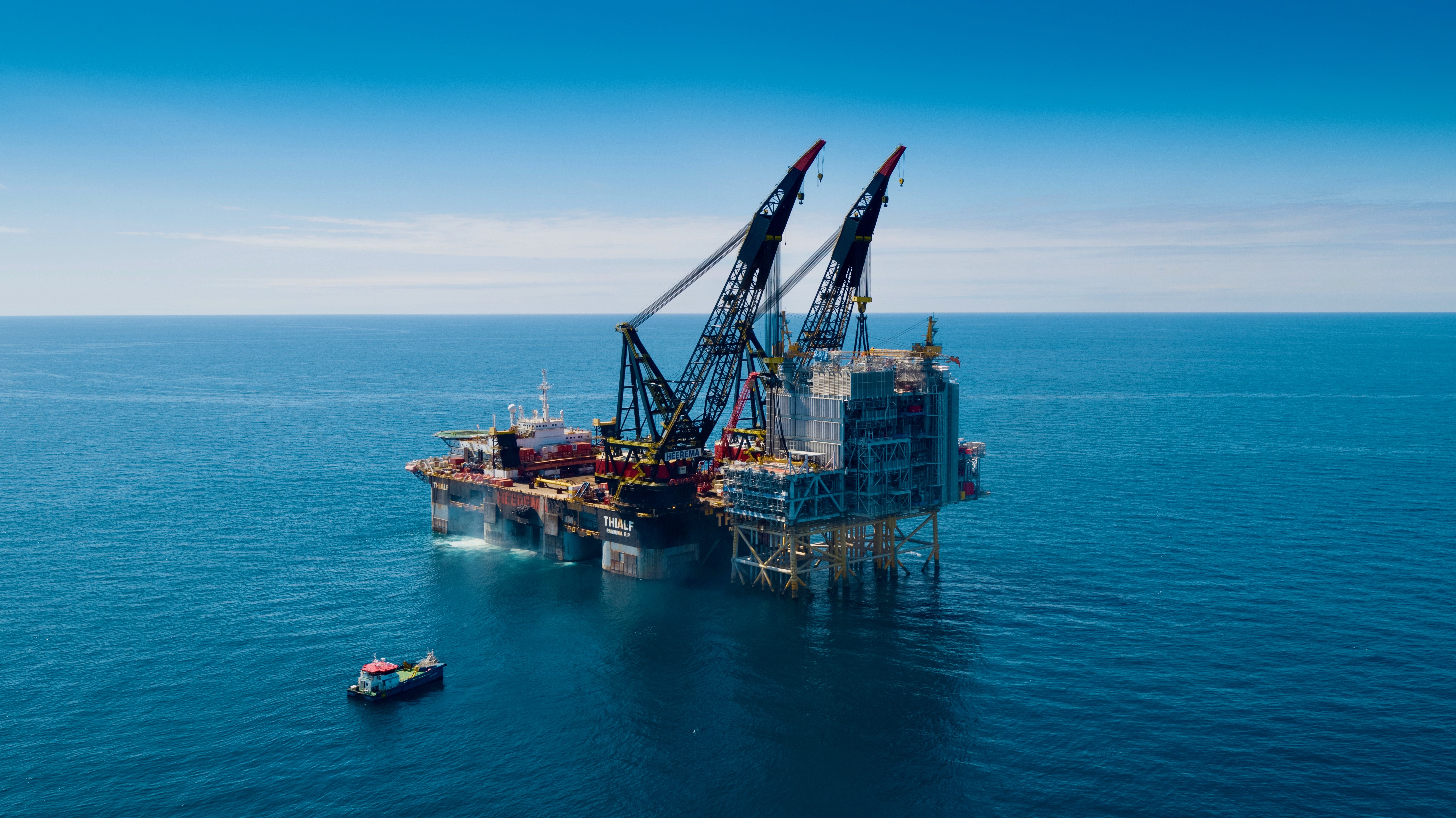 An installation at the Martin Linge field off the coast of Norway. 