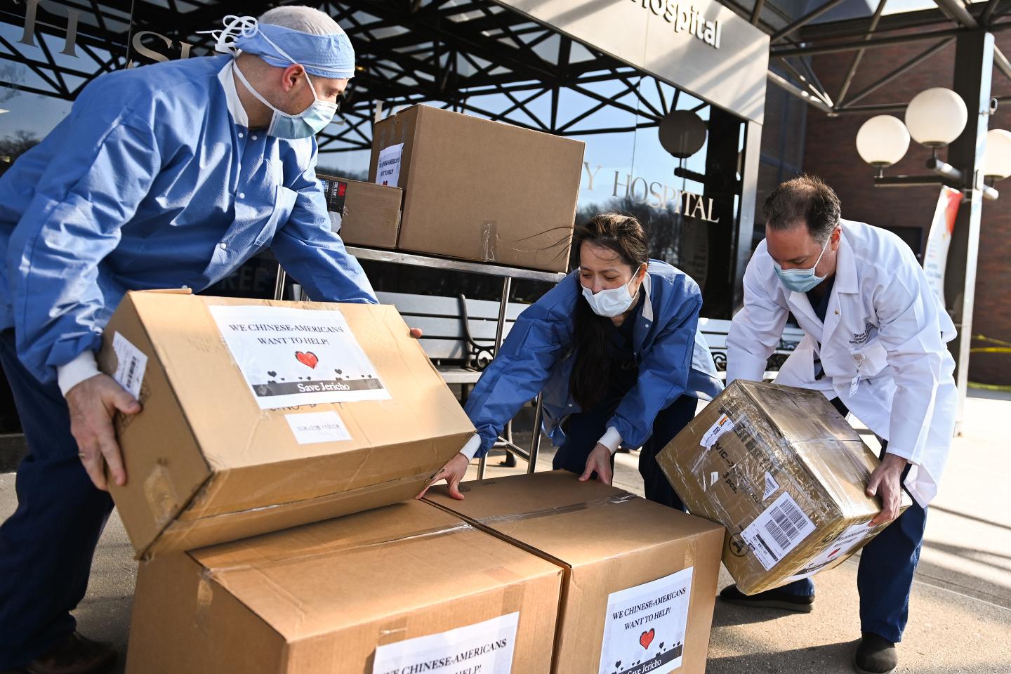 Doctors at Hospital Donated Masks