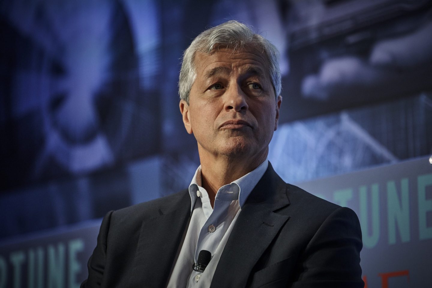 NEW YORK,NY - SEPTEMBER 25: Jamie Dimon, chairman and chief executive officer of JPMorgan Chase & Co speaks on September 25,2019 in New York,US.