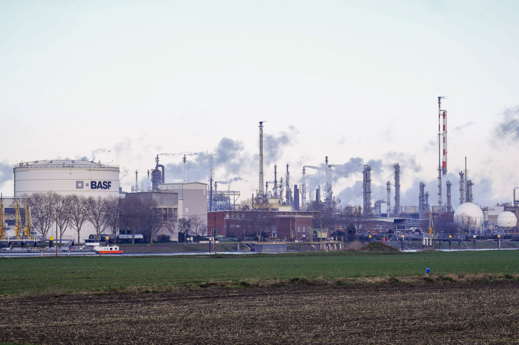 A chemical plant in Ludwigshafen, Germany. The spread of the coronavirus has already hit the chemical industry, and is now starting to impact manufacturing in the eurozone.