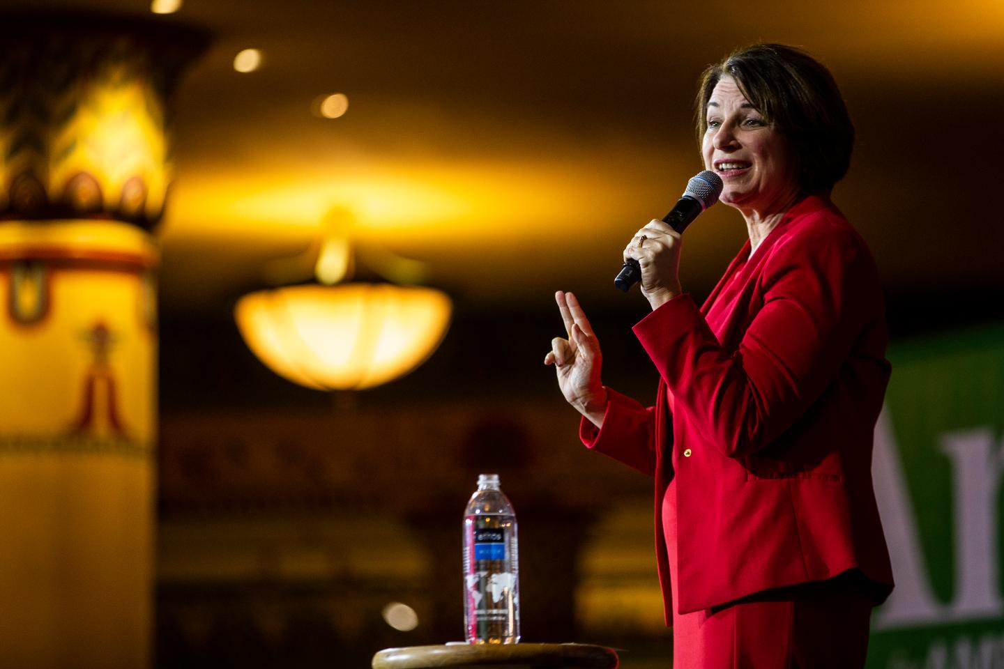 Presidential Candidate Amy Klobuchar Campaigns In Virginia Ahead Of Super Tuesday