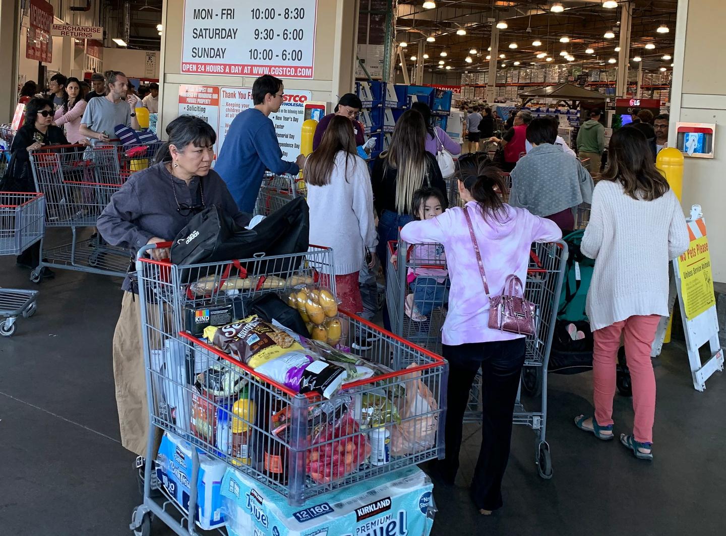 Fear of coronavirus sends consumers into a grocery-hoarding frenzy