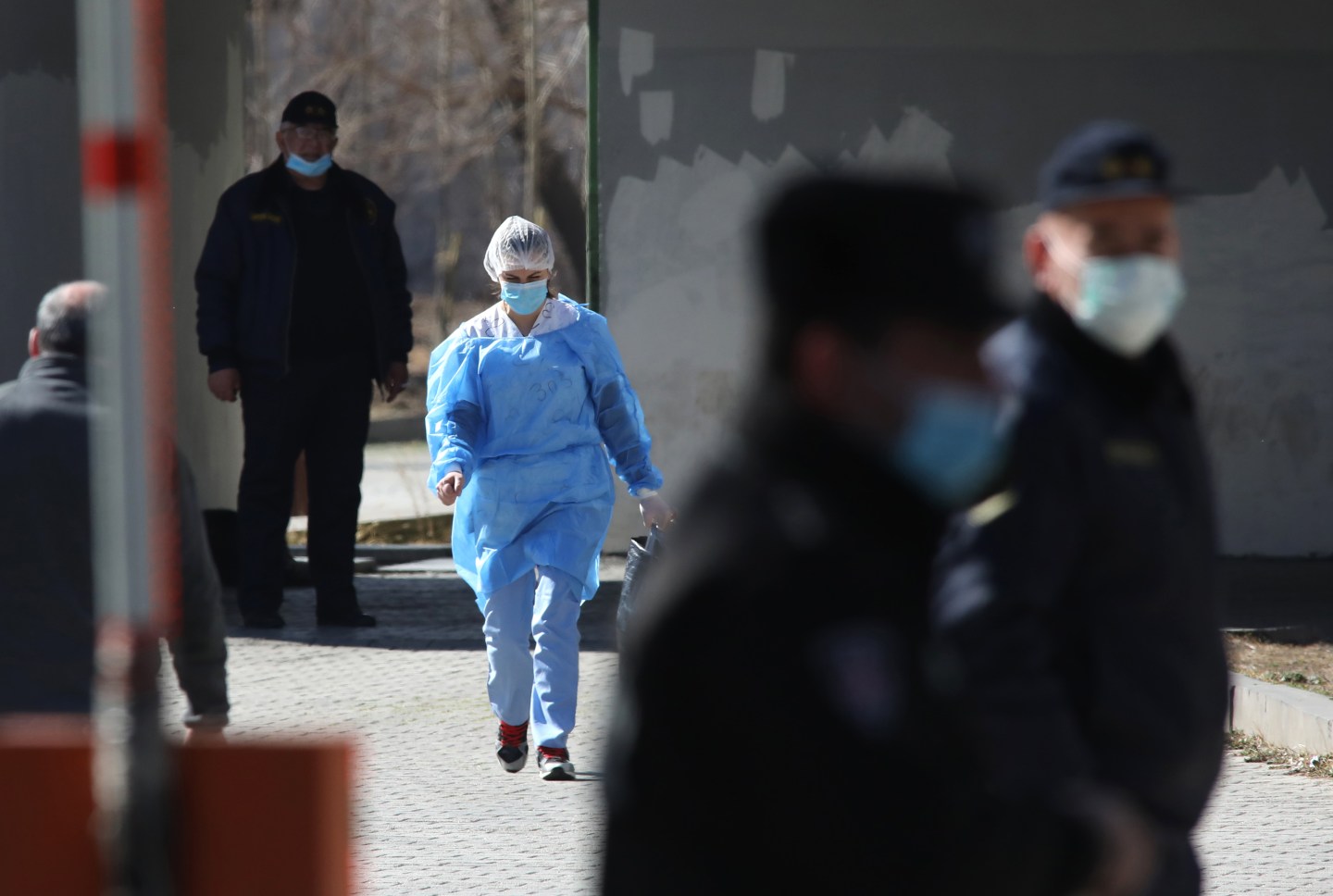 Coronavirus preventive measures in Tbilisi, Georgia