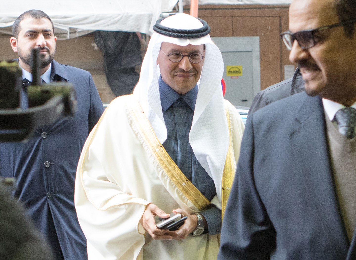 Prince Abdulaziz bin Salman Al-Saud, Minister of Energy of Saudi Arabia arrives for the 178th meeting of the Organization of Petroleum Exporting Countries (OPEC) in Vienna, Austria, on March 6, 2020. - All eyes are on Russia at the gathering of OPEC countries and their allies, with the cartel hoping to convince Moscow to back drastic production cuts to counter the effects of the coronavirus outbreak. (Photo by ALEX HALADA / AFP) (Photo by ALEX HALADA/AFP via Getty Images)