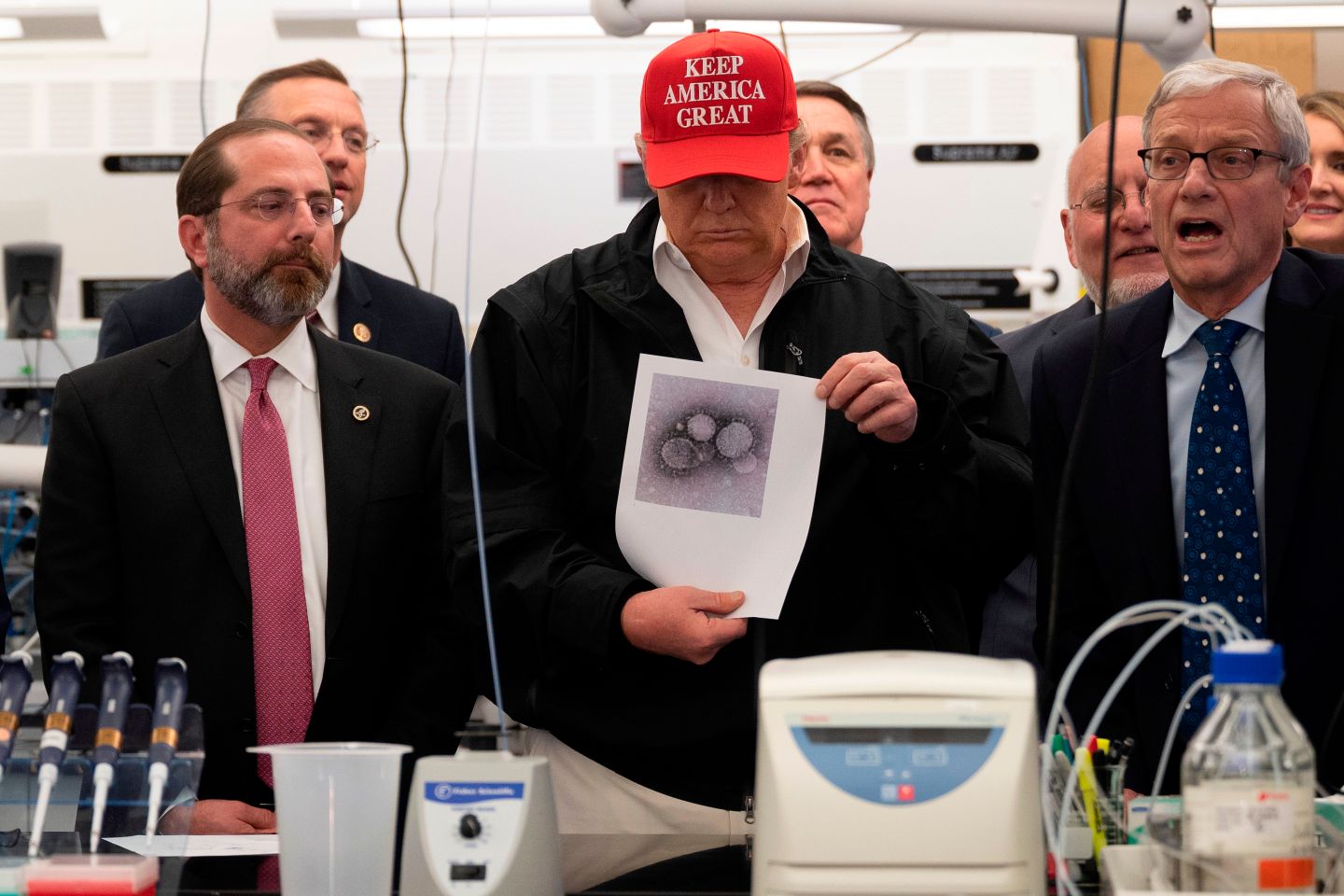 Trump visits CDC as coronavirus spreads in U.S.