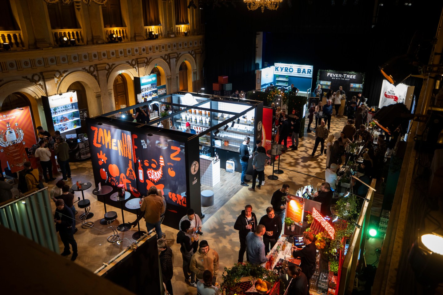 HELSINKI, March 7, 2020 -- People visit a cocktail festival in Helsinki, Finland, March 6, 2020. The cocktail festival was held on Friday and Saturday. (Photo by Matti Matikainen/Xinhua via Getty) (Xinhua/ via Getty Images)