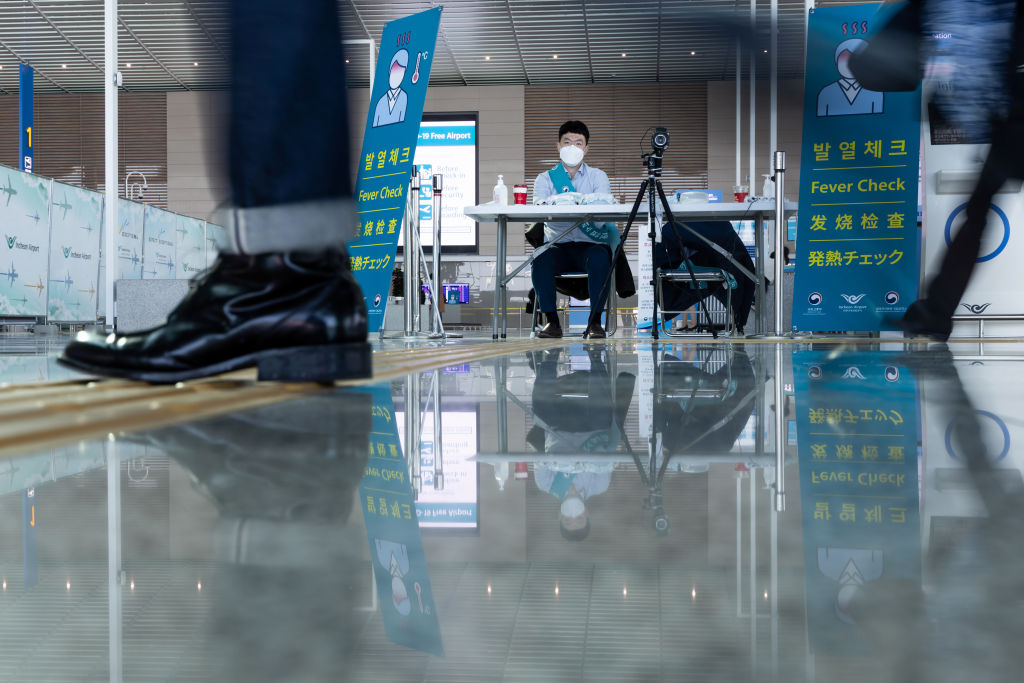 Mandatory Temperature Check at Incheon International Airport