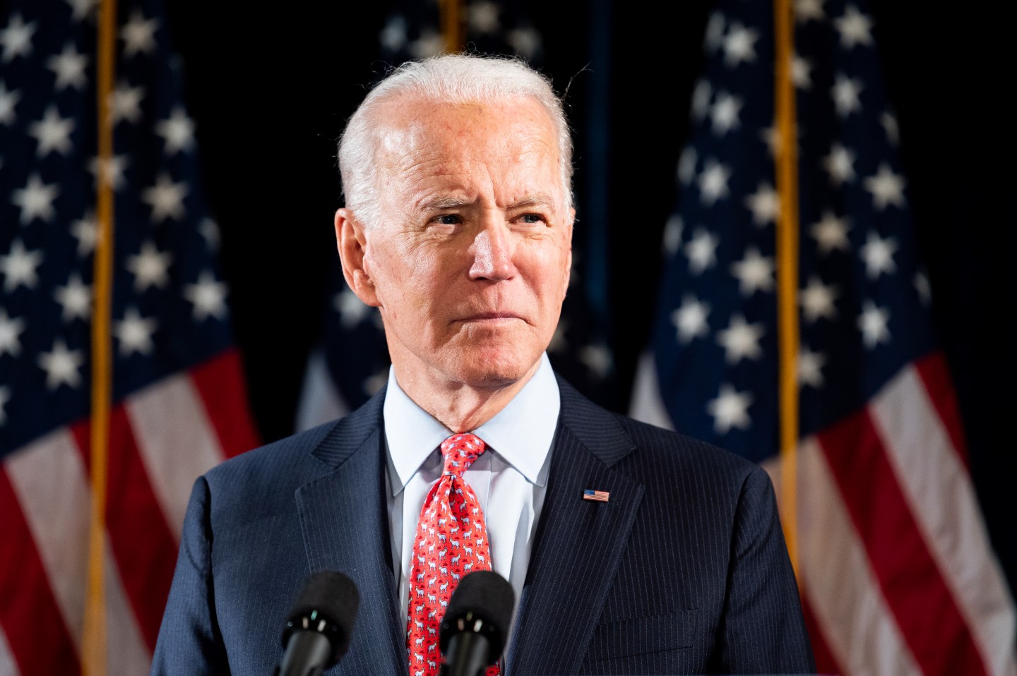 Joe Biden Talks About the Coronavirus in Washington, US