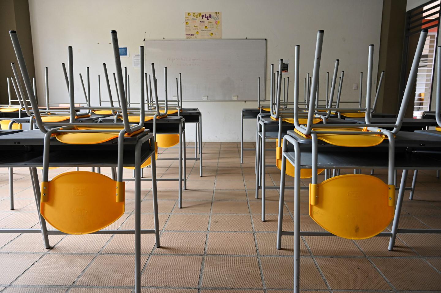 empty classroom
