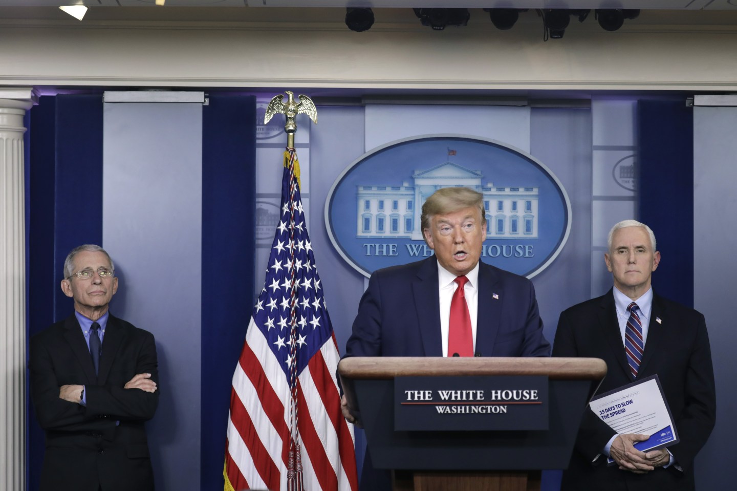 Members Of The Coronavirus Task Force Hold Press Briefing