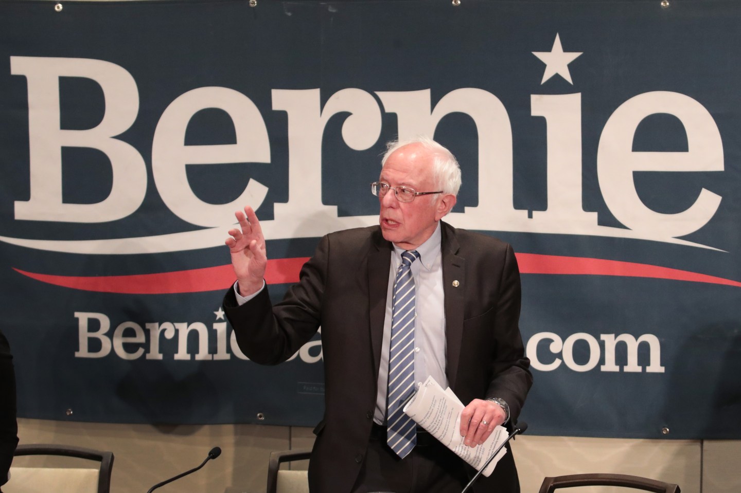 Bernie Sanders Holds Public Health Roundtable To Discuss Coronavirus