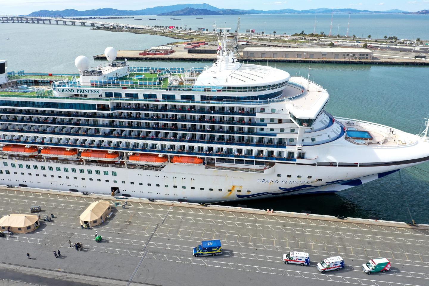 Cruise ship with 21 confirmed Covid-19 cases finally docks in California